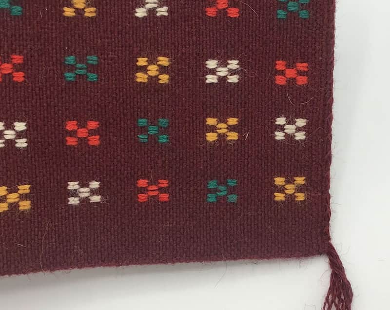 تصویر 1 از کیف دستی گلیمی ترکمنی با الگو های هندسی و بیان بصری متمایز